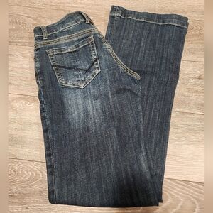 Stetson Womens Blue Bootcut Long Jean.
